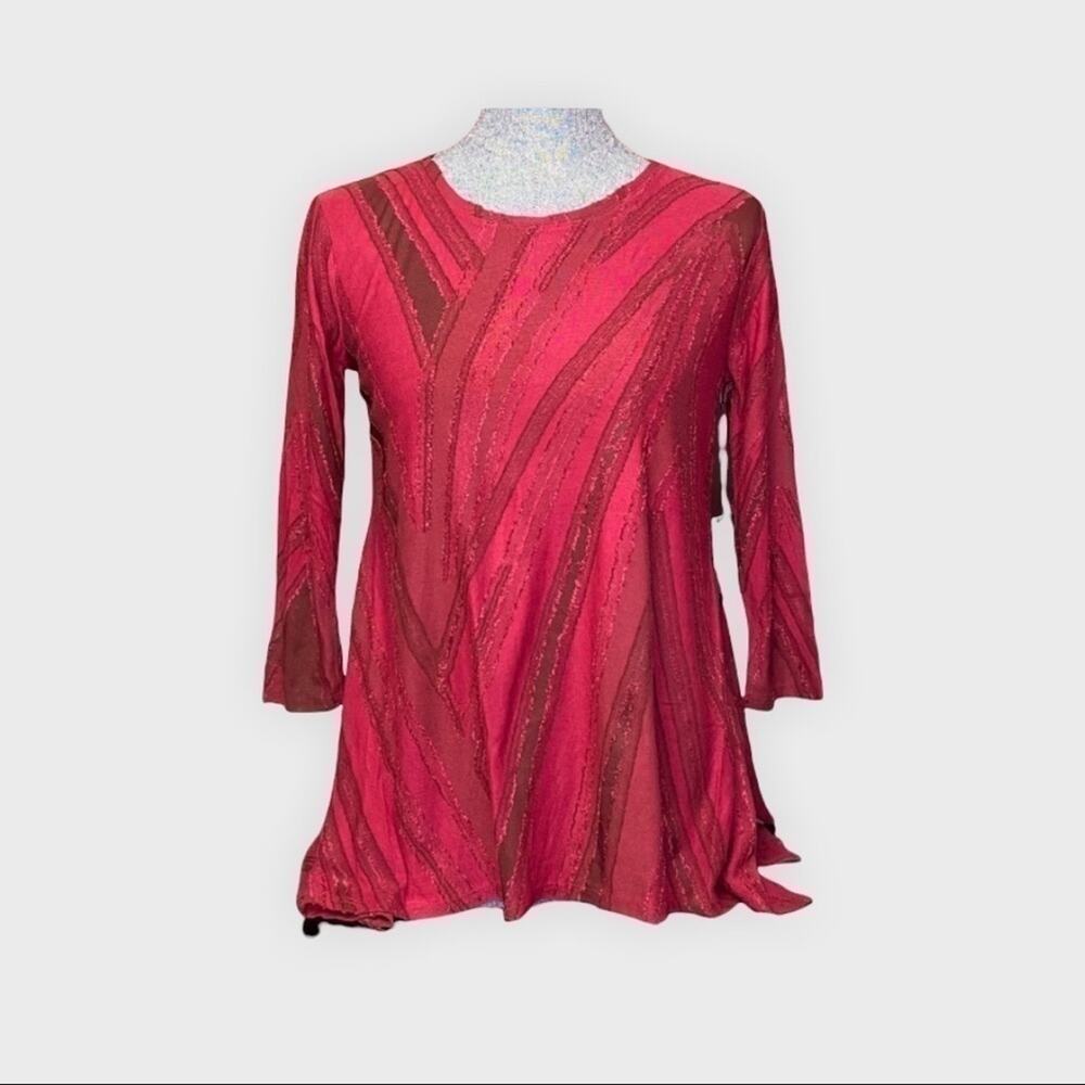 NWT Simply Vera Vera Wang red blouse top size XS